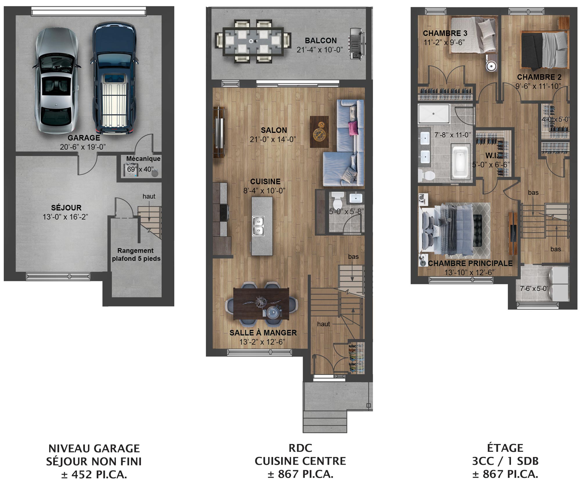 Plan centre droit – Kaia Maisons de ville